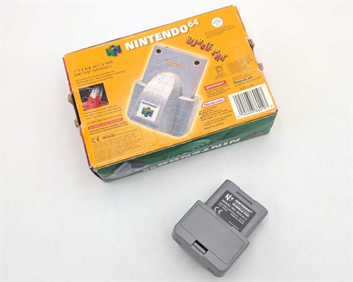 Rumble Pak til Nintendo 64 - I Original Æske - Originalt Nintendo 64 Tilbehør (B Grade) (Genbrug) 